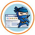 facebook ninja metrik ikon